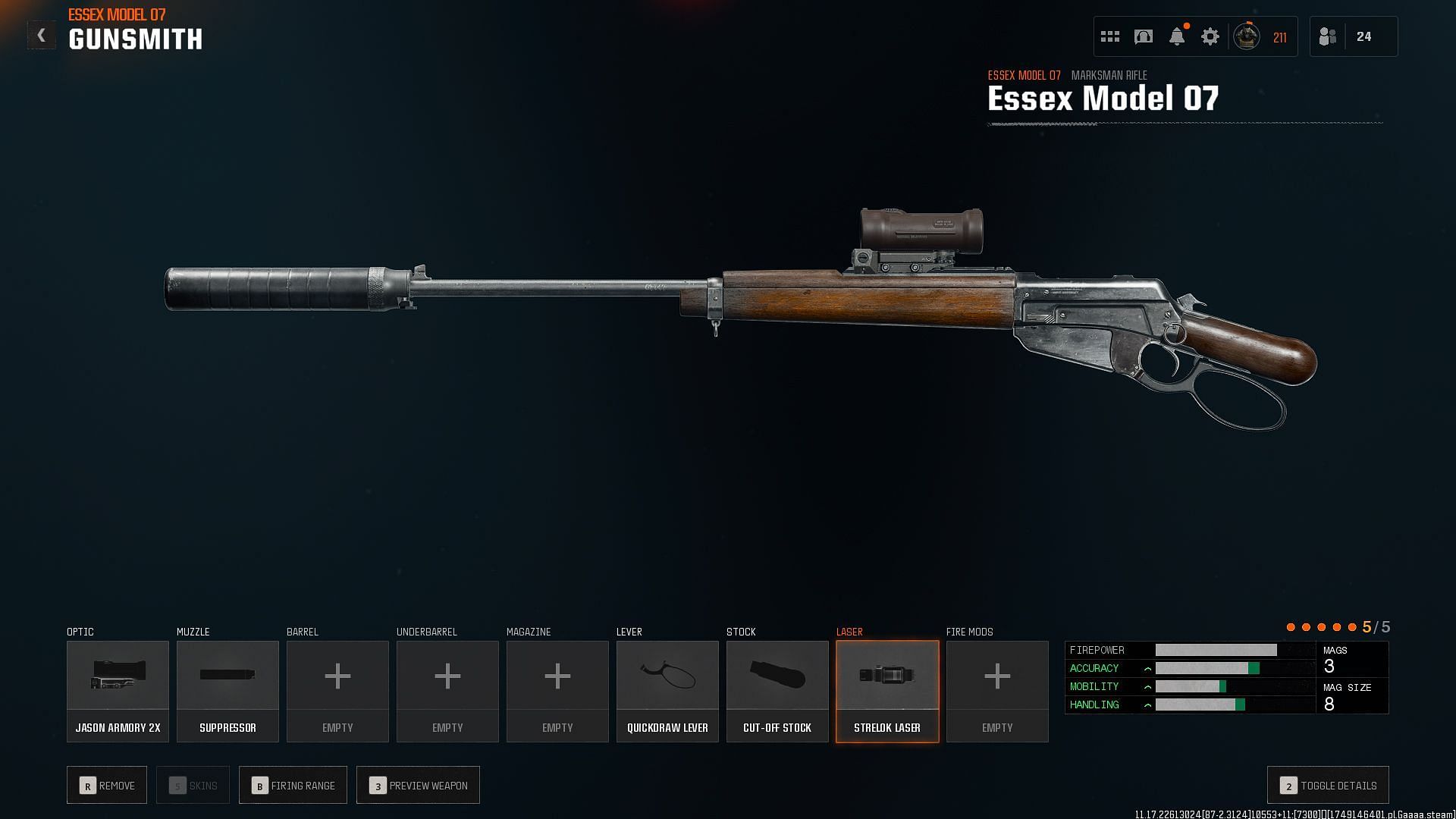Setting up the best Essex Model 07 loadout in Black Ops 6 (Image via Sportskeeda Gaming || Activision)